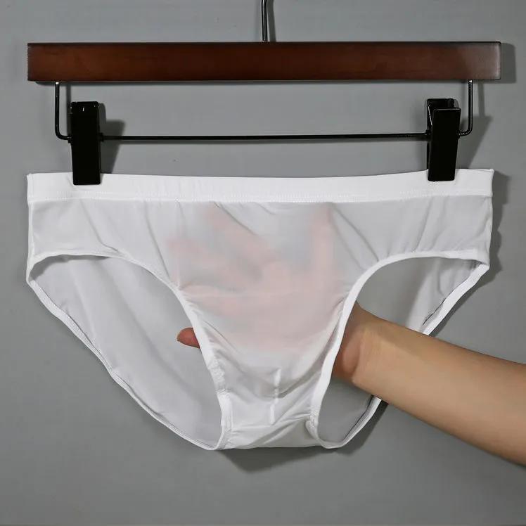 Herren Eis Seide Höschen Nahtlose Unterwäsche Ultradünne Atmungsaktive Boxershorts Männliche Unterhosen 5XL weiß von Joom DACH