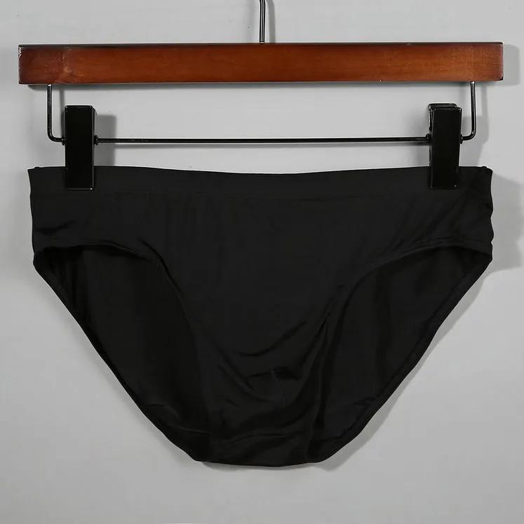 Herren Eis Seide Höschen Nahtlose Unterwäsche Ultradünne Atmungsaktive Boxershorts Männliche Unterhosen 6XL schwarz von Joom DACH