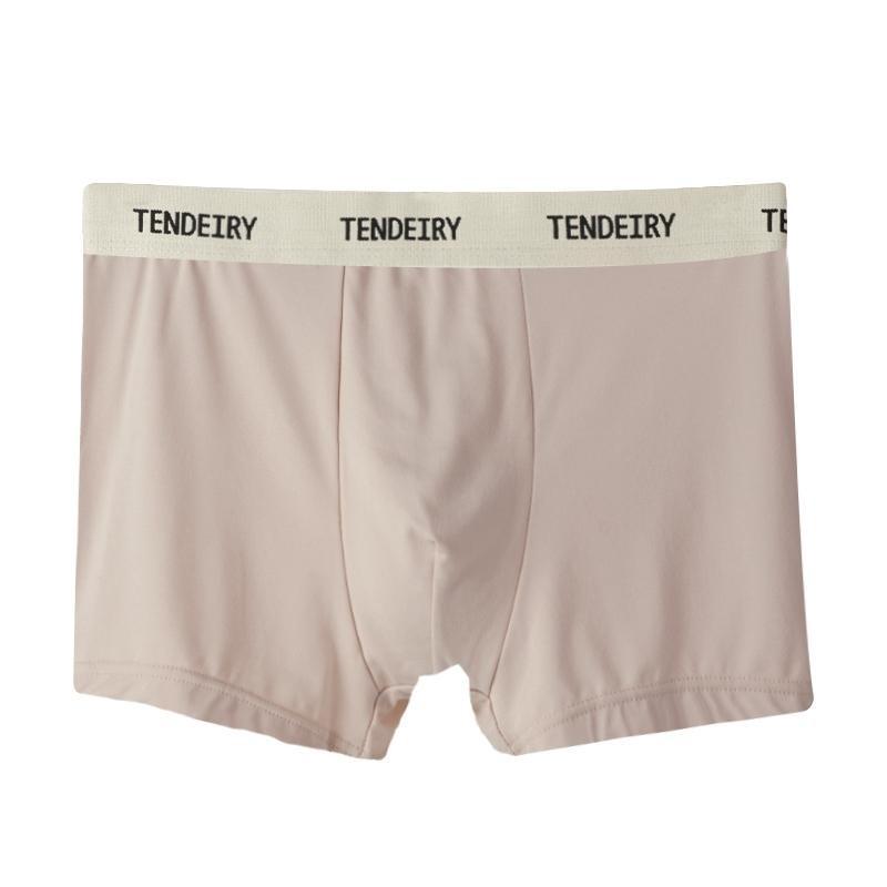 Herren Eis Seide Nahtlose Boxer Briefs Koreanischer Stil Slips Intime Unterwäsche Zuhause Atmungsaktive Shorts Unterhosen 3XL licht kaffee von Joom DACH