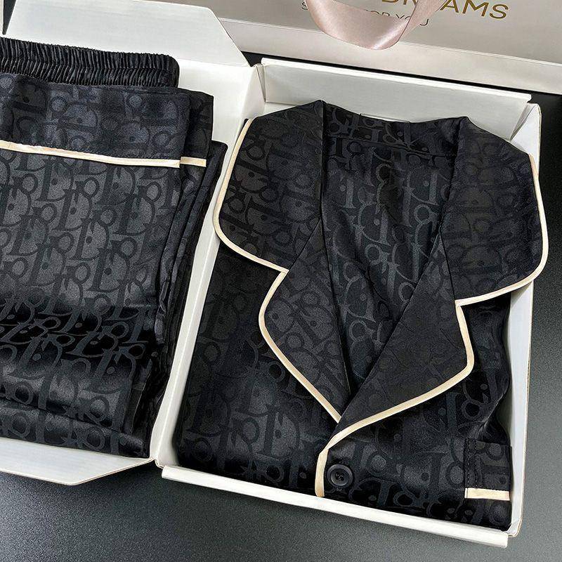 Herren Eisseiden-Pyjama-Set - Langarm & Hose, Dünn, Große Größe, Geeignet für Frühling/Sommer und Outdoor-Bekleidung. 3XL [80-90 kg] von Joom DACH