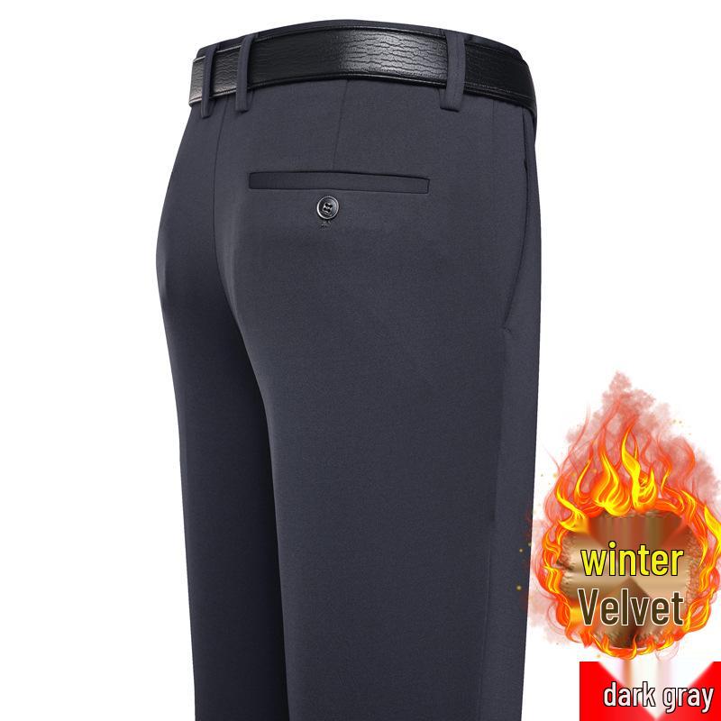 Herren Elastische High-Waist Anzughose - Ganzjähriger Komfort für Mittelalte und Ältere 36 (2.9 ft Waist) von Joom DACH