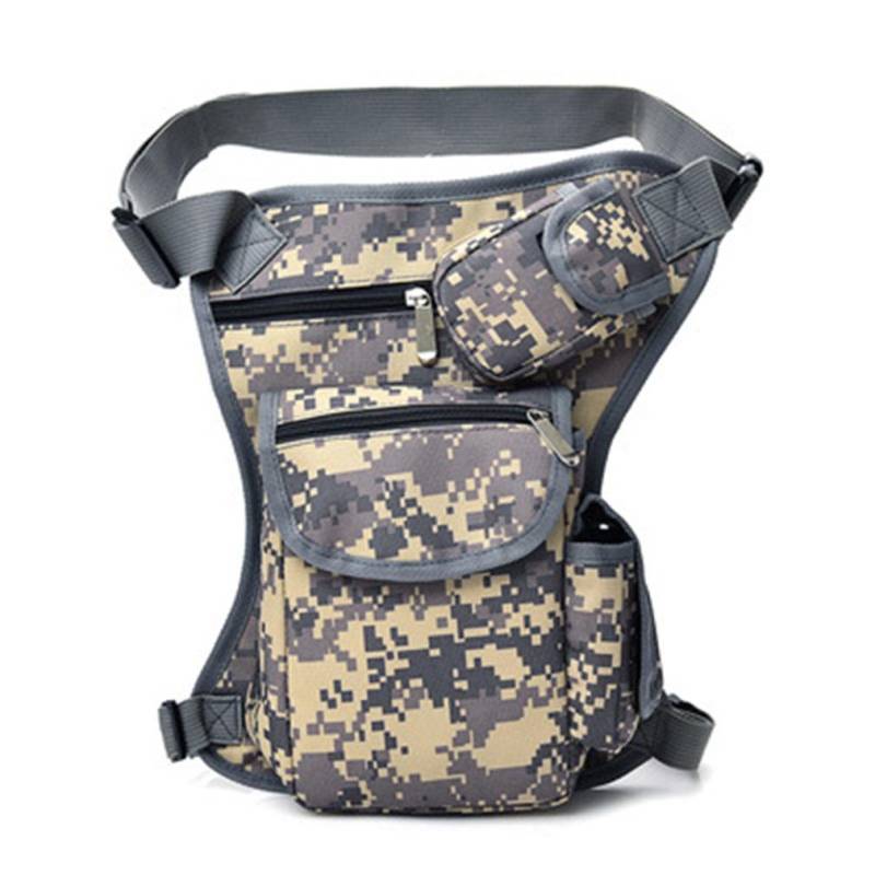 Herren Fahrrad Beintasche Multifunktions Outdoor Baumwolle Sport Beintasche Canvas Hüfttasche Geldgürtel Bauchtasche von Joom DACH