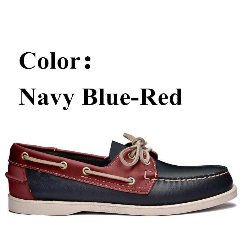 Herren-Fahrschuhe aus echtem Leder, neueste Mode, Docksides, klassische Bootsschuhe, Markendesign, flache Halbschuhe für Männer und Frauen 2022A008 42 von Joom DACH