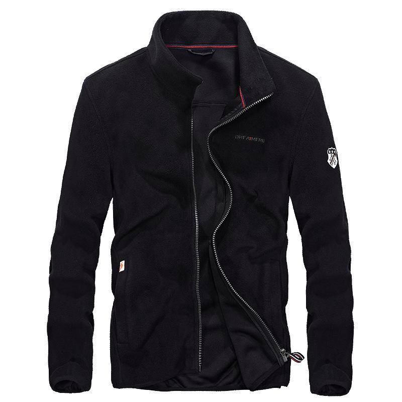 Herren Fleece-Cardigan-Jacke Outdoor-Fleecejacke Übergröße Thermopullover 4XL von Joom DACH