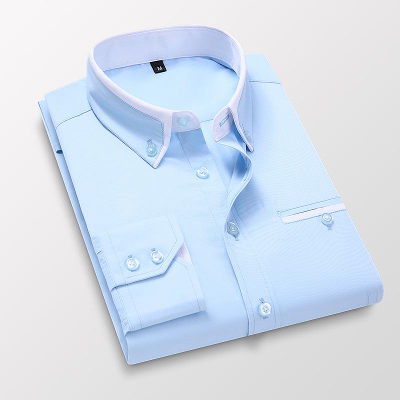 Herren-Freizeithemd für Frühling und Herbst, Business-Männer-Bürohemd XXL Herren-Freizeithemd für Frühling und Herbst, Business-Männer-Bürohemd XXL von Joom DACH