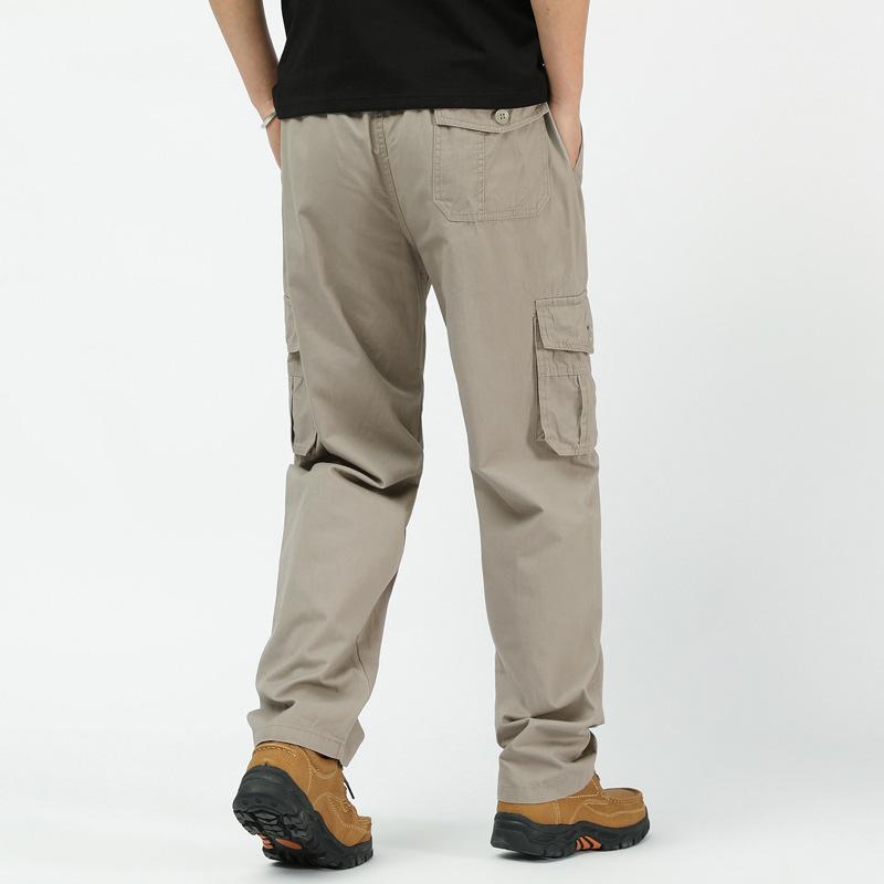 Herren Freizeithose Cargohose Wanderhose Outdoor Sweathose Elastischer Bund Mehrere Taschen Jogger Loose Pants 4XL khaki/licht grau Herren Freizeithose Cargohose Wanderhose Outdoor Sweathose Elastischer Bund Mehrere Taschen Jogger Loose Pants 4XL khaki/licht grau von Joom DACH