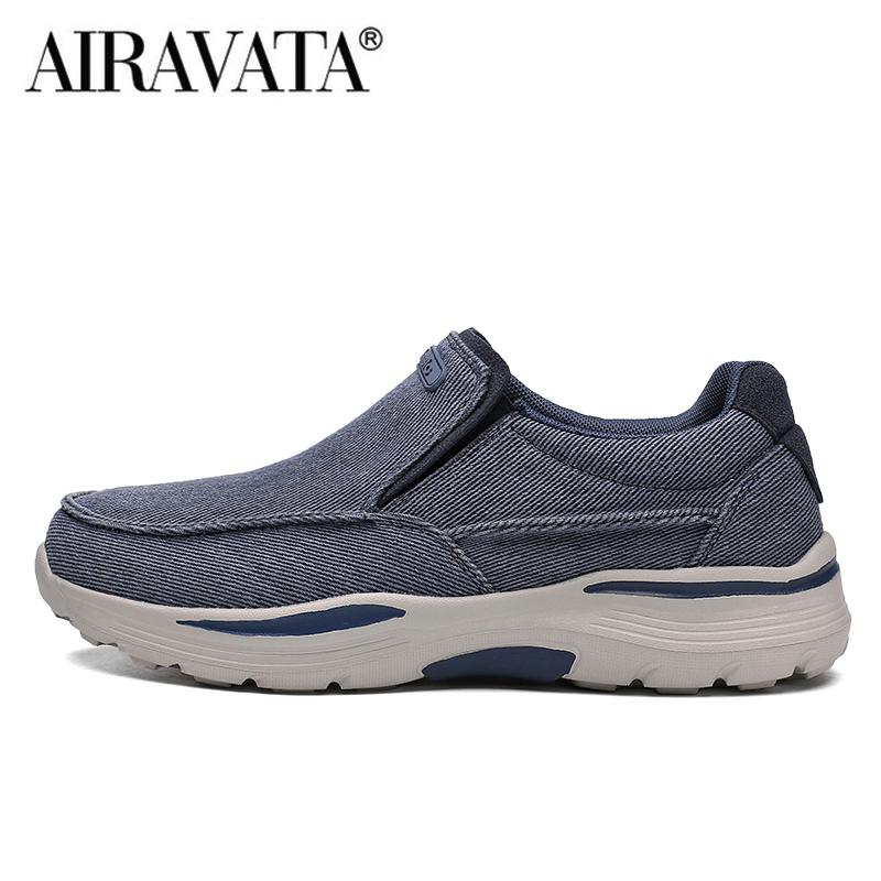 Herren-Freizeitschuhe, Segeltuch, atmungsaktive Slipper, für Herren, bequeme Outdoor-Wanderschuhe, klassische Slipper-Turnschuhe 40 blau von Joom DACH