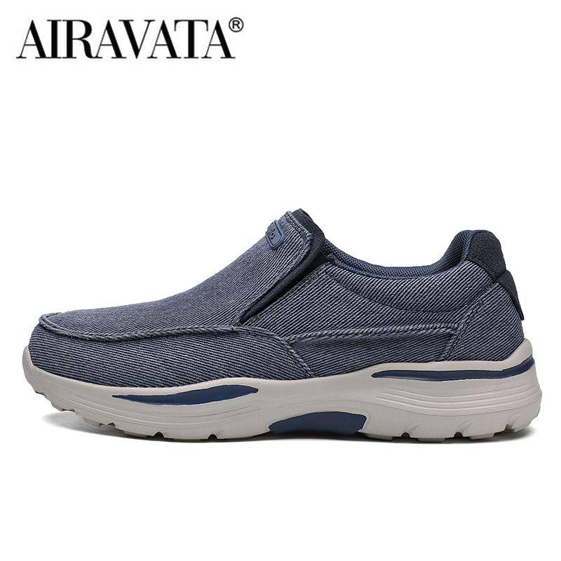 Herren-Freizeitschuhe, Segeltuch, atmungsaktive Slipper, für Herren, bequeme Outdoor-Wanderschuhe, klassische Slipper-Turnschuhe 40 blau von Joom DACH