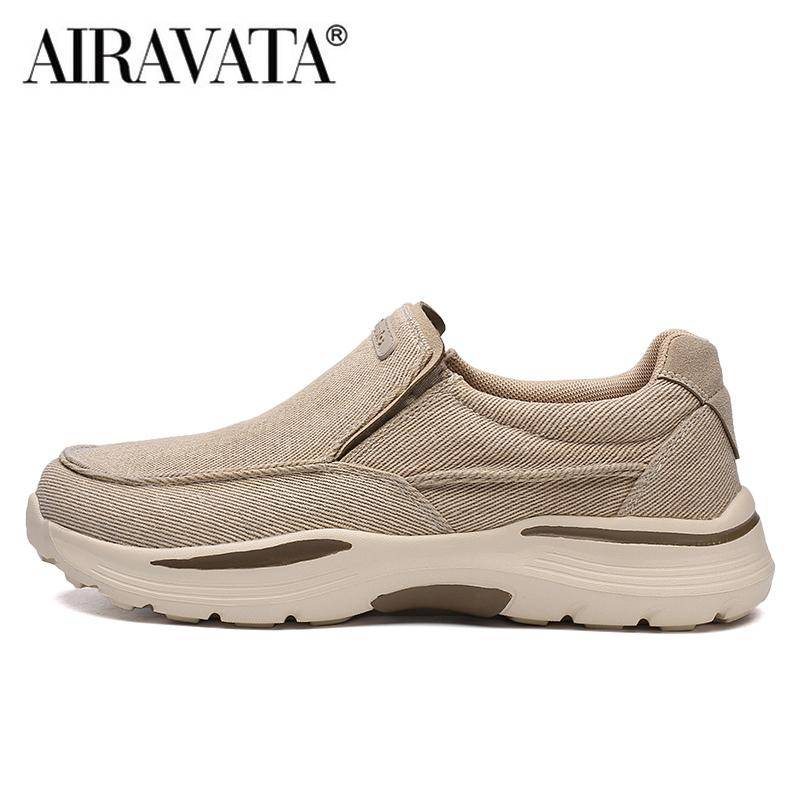 Herren-Freizeitschuhe, Segeltuch, atmungsaktive Slipper, für Herren, bequeme Outdoor-Wanderschuhe, klassische Slipper-Turnschuhe 41 khaki von Joom DACH