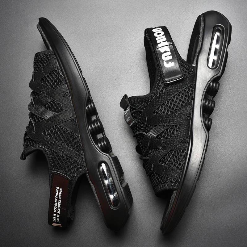 Herren Freizeitschuhe Mode Sandalen Sommer Mann Strandschuhe Hohe Qualität Rutschfest Erwachsene Hausschuhe Flach 39 von Joom DACH