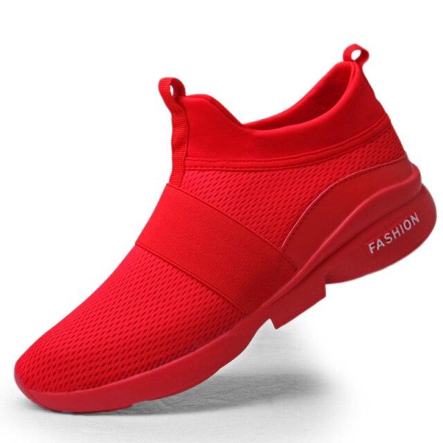 Herren Freizeitschuhe Sneakers Modische Halbschuhe Bequeme Mesh Herrenschuhe Schuhe Leichte Wanderschuhe Weiß Größe 46 39 rot von Joom DACH