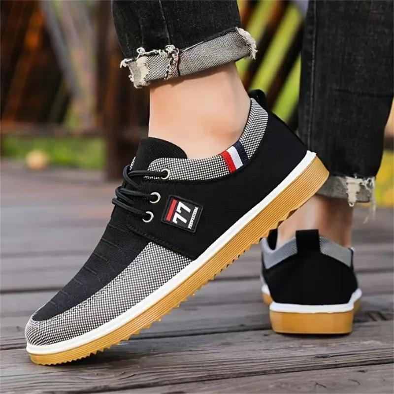 Herren Freizeitschuhe Vulkanisierte Arbeitsschuhe Mesh Leicht Herren Sportschuhe Canvas Schuhe für Herren para hombres 47 von Joom DACH