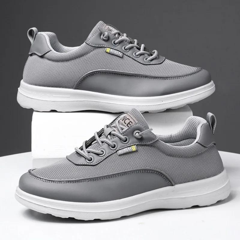 Herren Freizeitsneaker Sommermode Schwarz Herrenschuhe Leichte Weiche Sohle Laufschuhe Outdoor Herren Sportschuhe tenis hombres 45 grau von Joom DACH