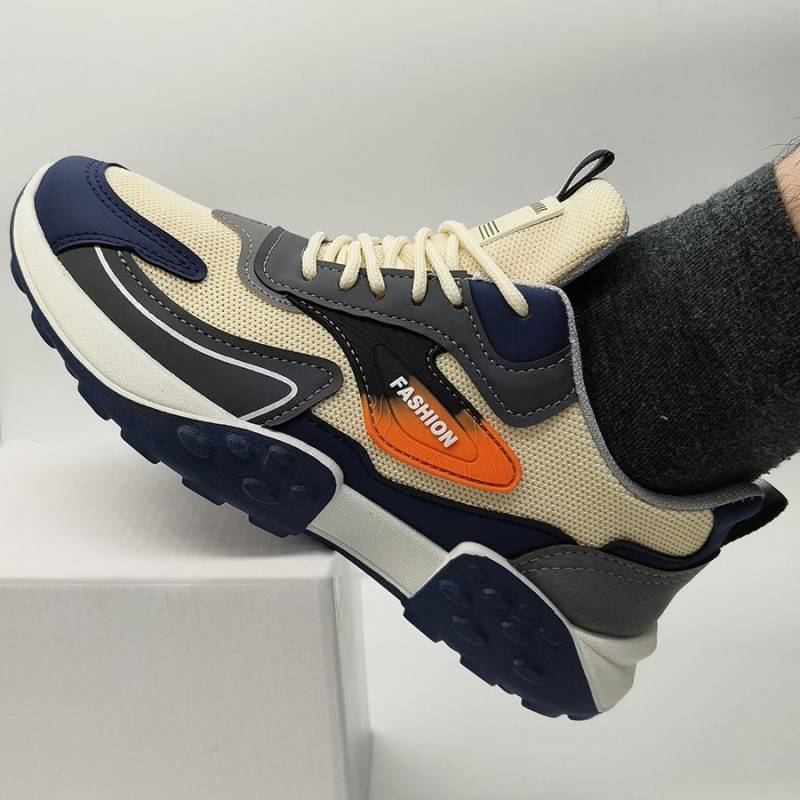 Herren Freizeitsneaker Sport Laufschuhe Atmungsaktives Mesh Schnürschuhe Outdoor Siebe Herren Modetrend 41 von Joom DACH