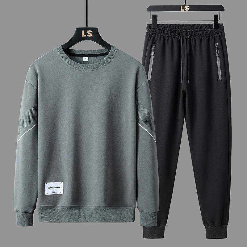 Herren Frühling/Herbst Casual Sports Set: Jacke, kurze Hose, Rundhalsausschnitt, Langarm-Sweatshirt. 3XL Herren Frühling/Herbst Casual Sports Set: Jacke, kurze Hose, Rundhalsausschnitt, Langarm-Sweatshirt. 3XL von Joom DACH