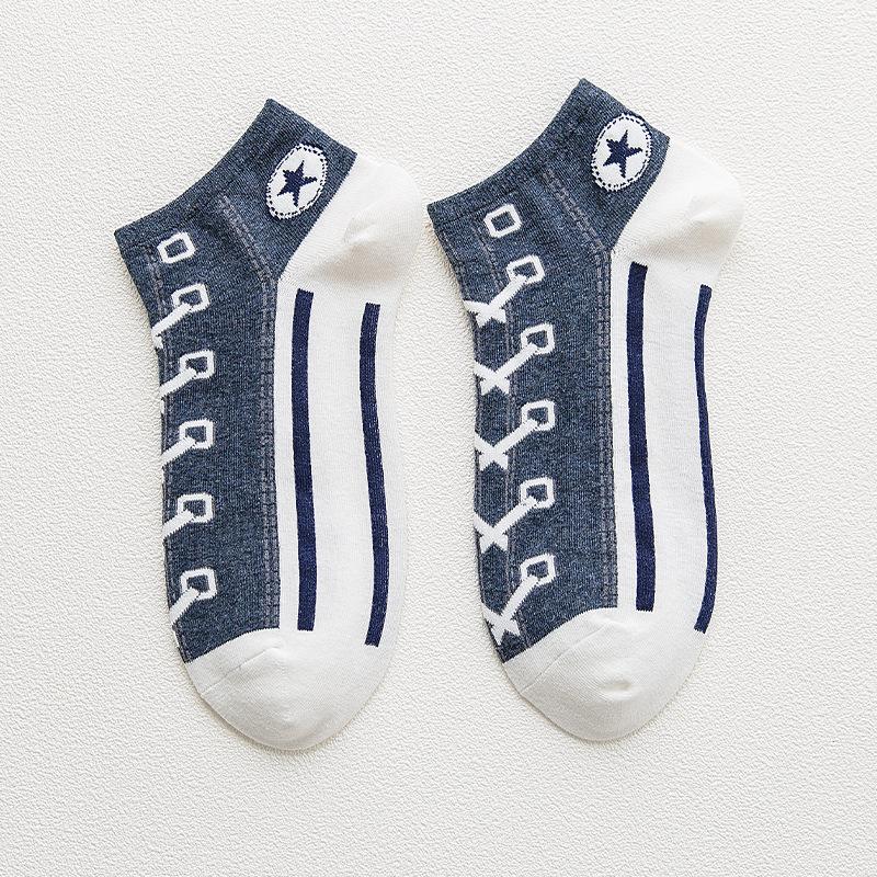 Herren Frühling Neuer Stil Freizeit Preppy Sportsocken 1 pair blau von Joom DACH