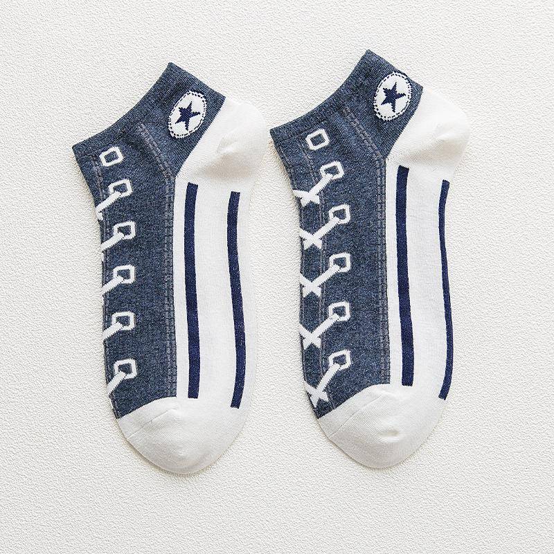 Herren Frühling Neuer Stil Freizeit Preppy Sportsocken 1 pair blau von Joom DACH
