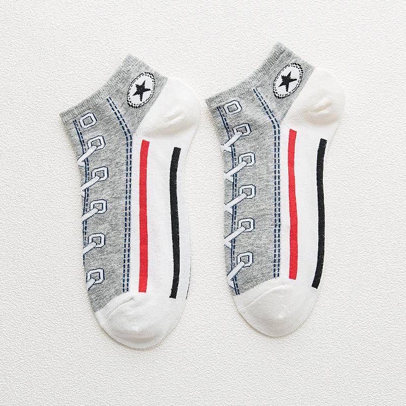Herren Frühling Neuer Stil Freizeit Preppy Sportsocken 1 pair graue von Joom DACH