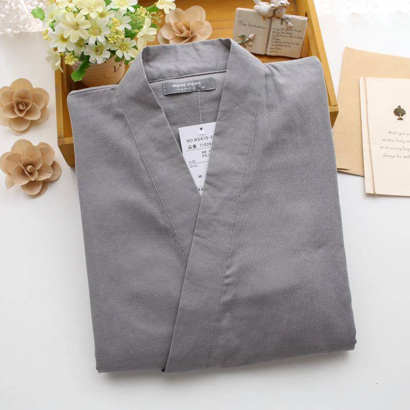 Herren Frühling und Sommer Pyjama Zweiteiliges Set 100% Baumwolle Einfarbig Schlicht Große Größe Hausanzug Set für Herren M von Joom DACH