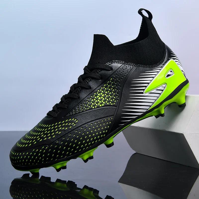 Herren Fußballschuhe Große Größe Ultraleichte Fußballschuhe Jungen Sneakers Rutschfeste AG/TF Fußballschuhe Stiefeletten Unisex 47 von Joom DACH