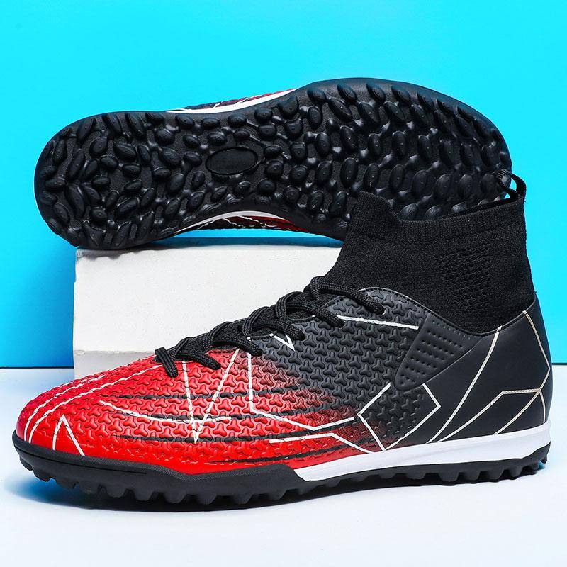 Herren Fußballschuhe Große Größe Ultraleichte Fußballschuhe Jungen Sneakers Rutschfeste AG/TF Fußballschuhe Stiefeletten Unisex 47 von Joom DACH