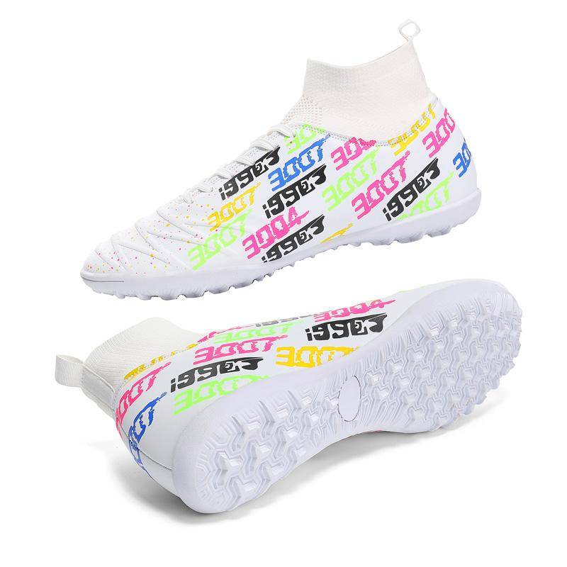 Herren Fußballschuhe Große Größe Ultraleichte Fußballschuhe Jungen Sneakers Rutschfeste AG/TF Fußballschuhe Stiefeletten Unisex 48 von Joom DACH