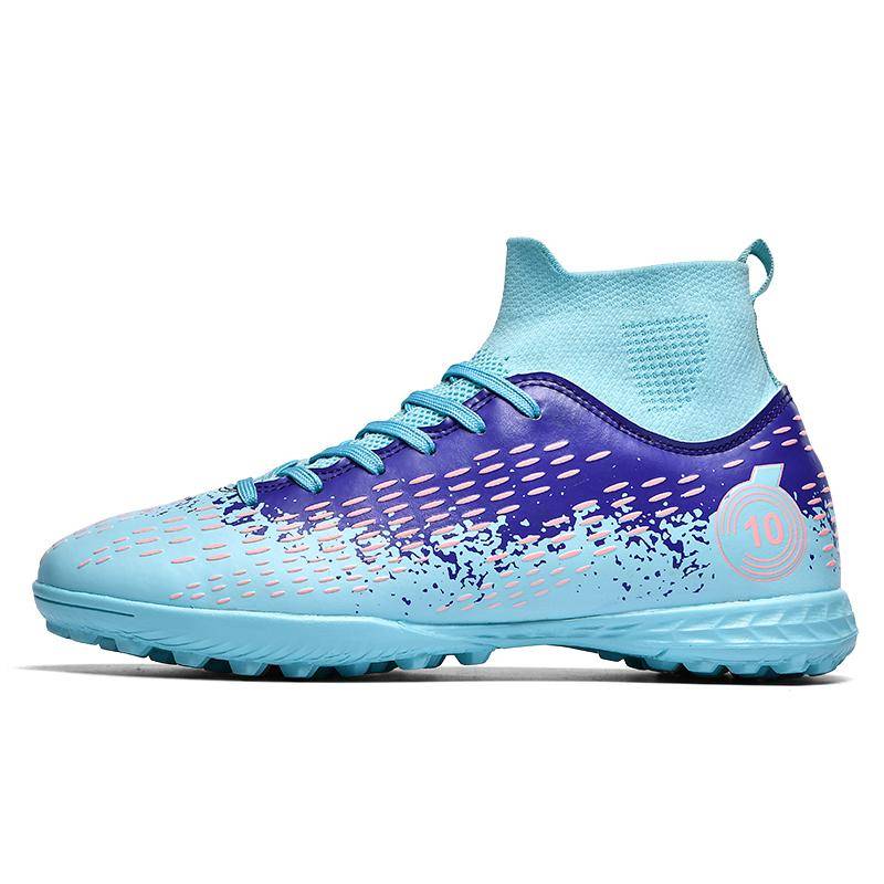 Herren Fußballschuhe Rutschfest AG/TF Fußballschuhe Knöchelstiefel Unisex Übergröße Ultraleichte Fußballschuhe Jungen Sneaker 48 von Joom DACH