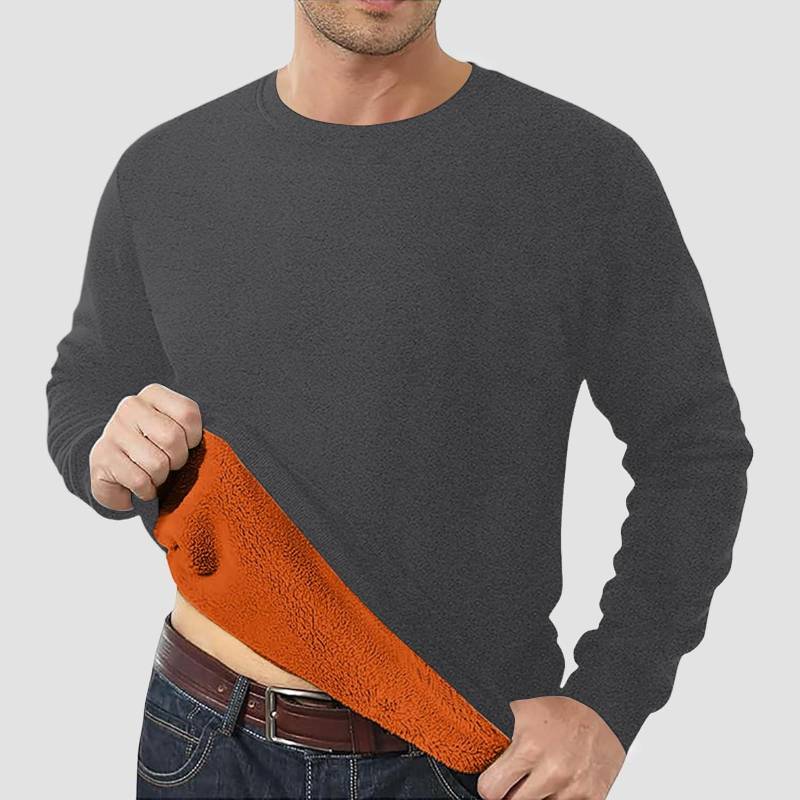 Herren Gefütterte Sweatshirts Premium Schwergewicht Fleece Pullover Dicke Thermische Sweatshirts XXL von Joom DACH