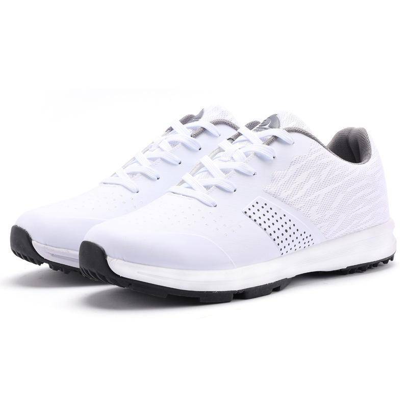 Herren Golfschuhe ohne Spikes, Herren Damen Trainings-Sneaker, Unisex Golf Sportschuhe, Leder, professionelles Training Golf-Sneaker 46 von Joom DACH