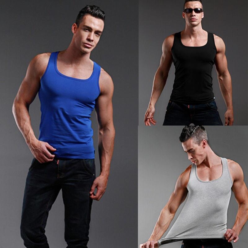 Herren Gym Bodybuilding Tank Tops Fitness Workout Baumwolle Sportweste XXL schwarz von Joom DACH