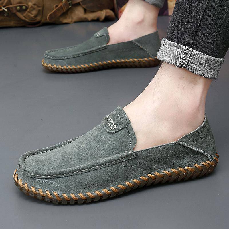 Herren Halbschuhe Mokassin Autofahrerschuhe Slipper Flats Bootsschuhe 44 schwarz von Joom DACH