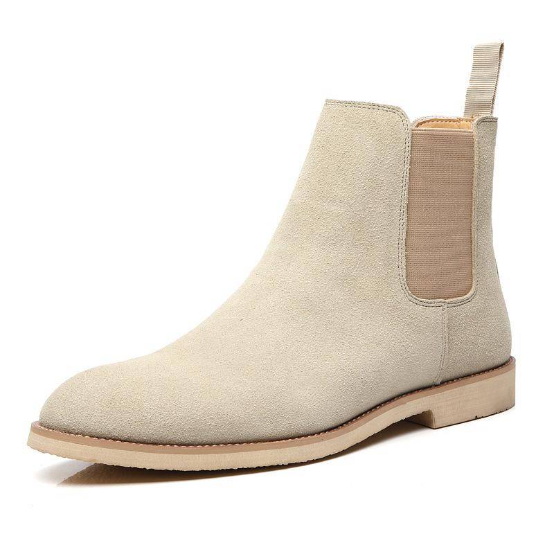 Herren Herbst/Winter Mattes Leder Spitzschuh Chelsea Boots 45 Herren Herbst/Winter Mattes Leder Spitzschuh Chelsea Boots 45 von Joom DACH