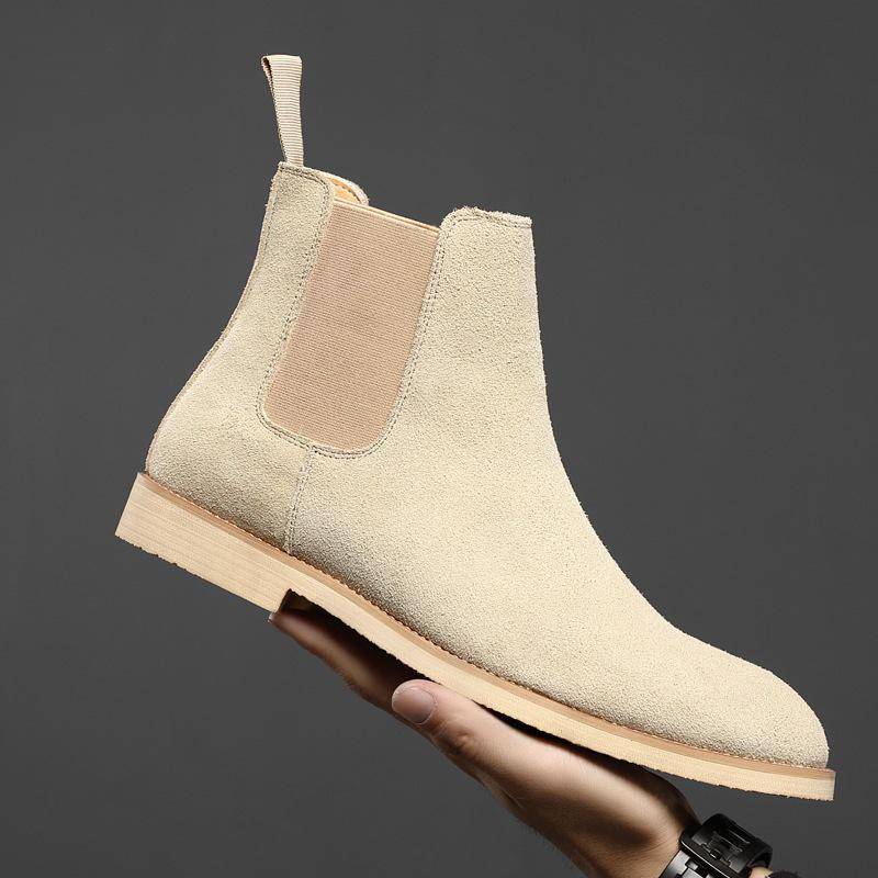 Herren Herbst/Winter Mattes Leder Spitzschuh Chelsea Boots 46 von Joom DACH
