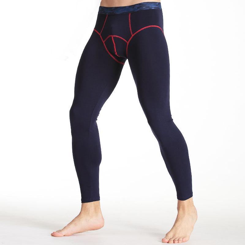 Herren Herbst/Winter Thermo-Leggings mit schmaler Taille L königsblau von Joom DACH