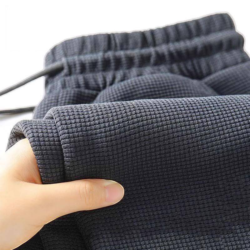 Herren Herbst Loose-Fit Waffel Sport-Jogginghose - Strapazierfähig, schmutzabweisend, Freizeitkleidung 5XL von Joom DACH