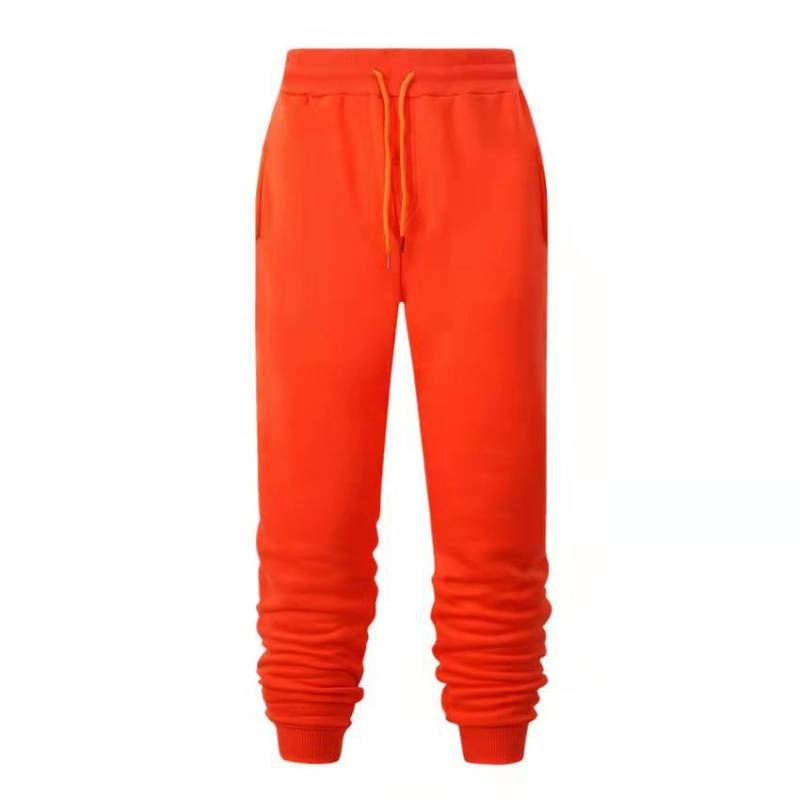 Herren Herbst und Winter Einfarbige Lässige Sporthose mit Kordelzug Modische Vielseitige Jogginghose mit Kordelzug für Studenten XL orange von Joom DACH