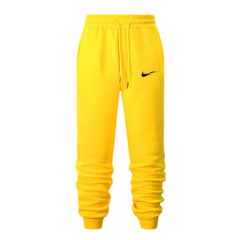 Herren Herbst und Winter Freizeithosen Sporthosen Herrenhosen Jogginghosen Hip Hop Straßenhosen 2XL gelb von Joom DACH