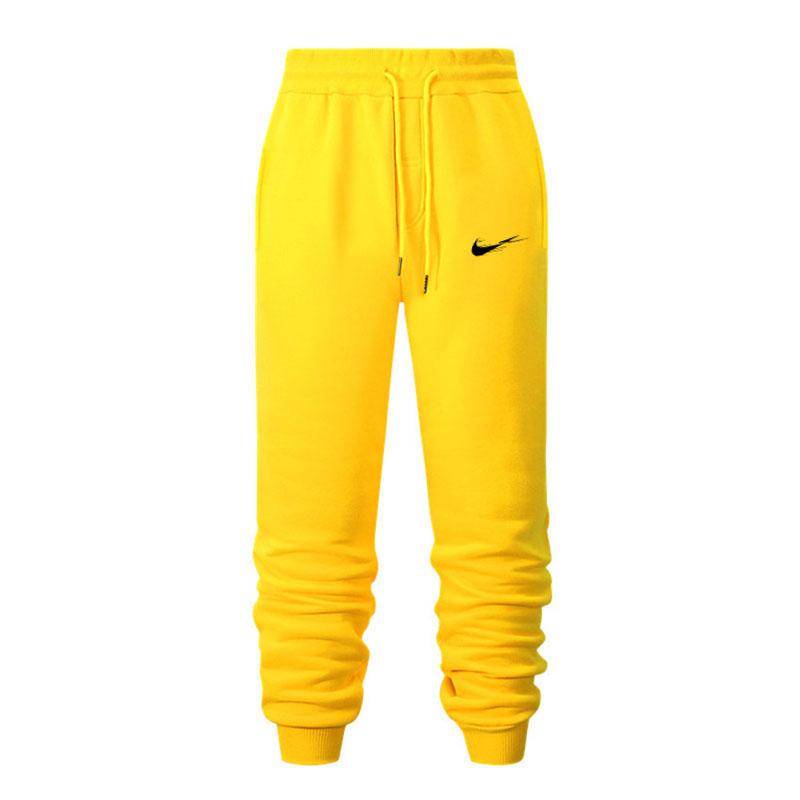 Herren Herbst und Winter Freizeithosen Sporthosen Herrenhosen Jogginghosen Hip Hop Straßenhosen 2XL gelb von Joom DACH