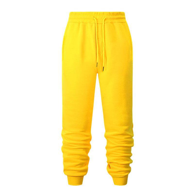 Herren Herbst und Winter Freizeithosen Sporthosen Herrenhosen Jogginghosen Hip Hop Straßenhosen 3XL gelb von Joom DACH