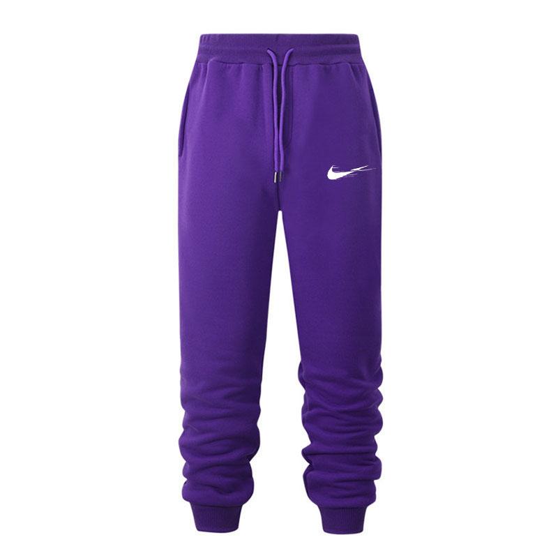Herren Herbst und Winter Freizeithosen Sporthosen Herrenhosen Jogginghosen Hip Hop Straßenhosen L violett von Joom DACH