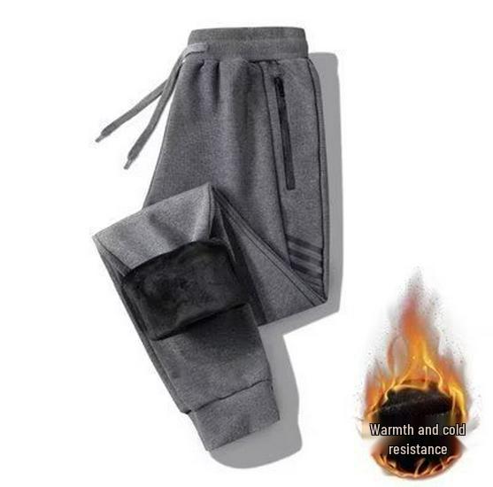 Herren Herbst & Winter Übergröße Trendige Jogginghose im koreanischen Stil mit Samt 5XL von Joom DACH