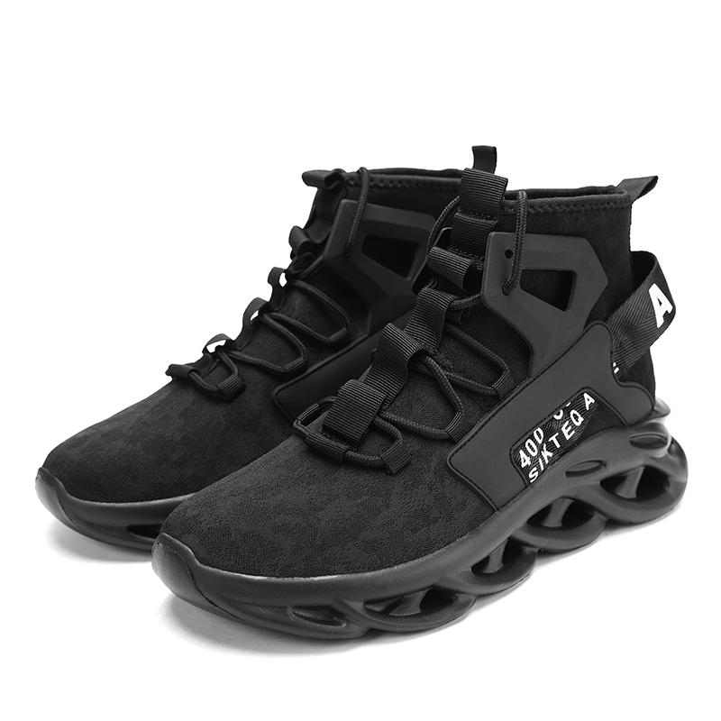 Herren High Top Sneaker Atmungsaktives Mesh Leichte Socken Schuhe Bequeme Herren Freizeitschuhe Rutschfeste Walking-Sneaker Herren 40 schwarz von Joom DACH