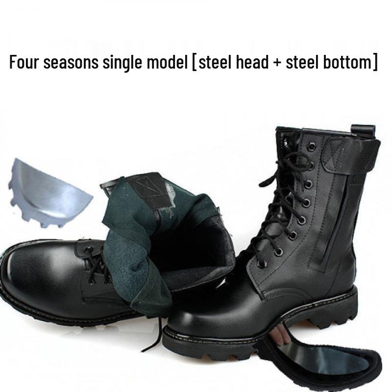 Herren High-Top Woll-Martin-Stiefel - Warm, rutschfest, winddichtes Outdoor-Lederfußschuhwerk für Herbst und Winter Size 42 von Joom DACH