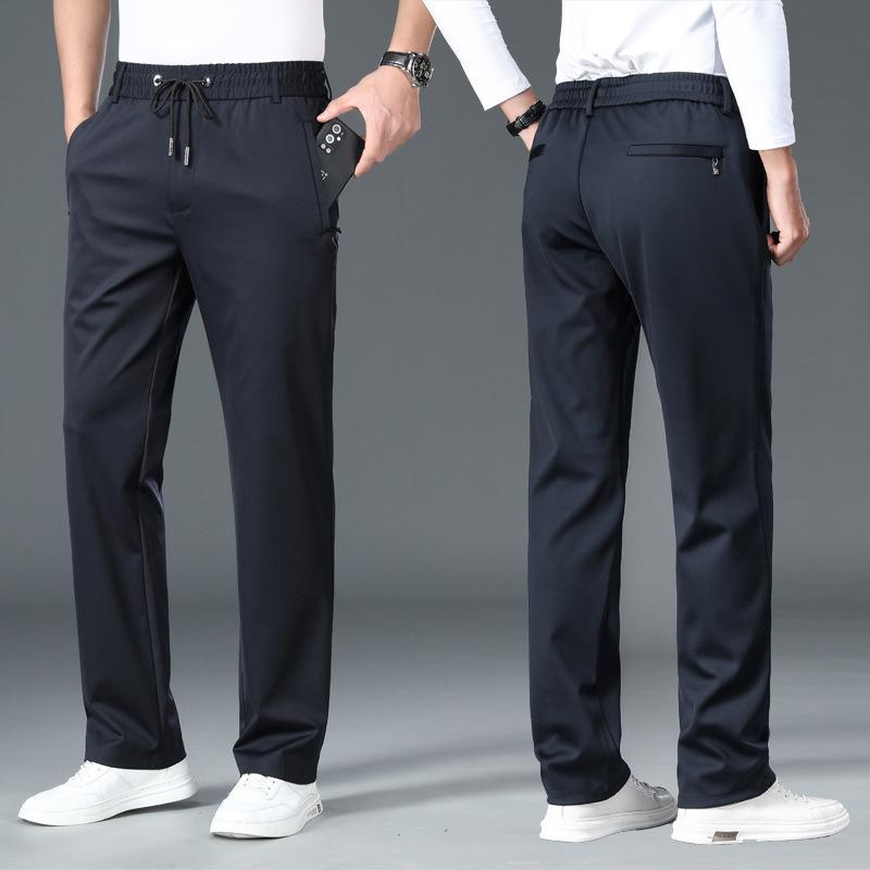 Herren Hohe Elastizität Dicke Lässige Jogginghose - Herbst/Winter Locker Gerades Bein mit Elastischem Bund, Hoher Taille und Ideal für Mittelalterlichen Komfort. 5XL von Joom DACH