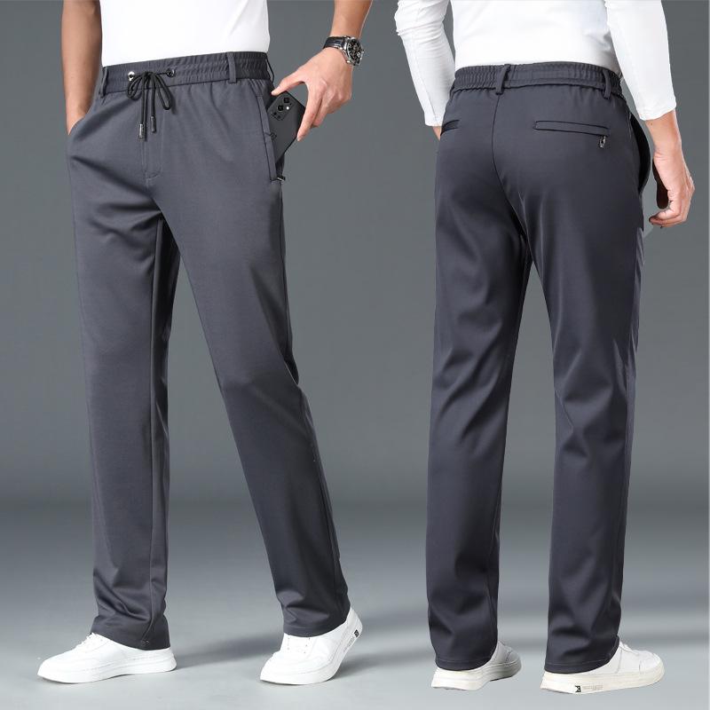 Herren Hohe Elastizität Dicke Lässige Jogginghose - Herbst/Winter Locker Gerades Bein mit Elastischem Bund, Hoher Taille und Ideal für Mittelalterlichen Komfort. XL von Joom DACH