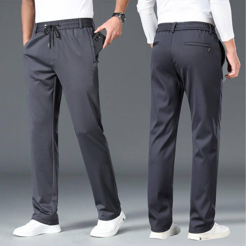 Herren Hohe Elastizität Dicke Lässige Jogginghose - Herbst/Winter Locker Gerades Bein mit Elastischem Bund, Hoher Taille und Ideal für Mittelalterlichen Komfort. XL von Joom DACH