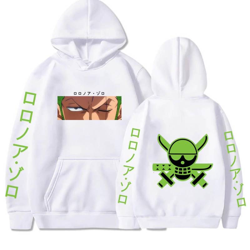 Herren Hoodie Anime One Piece Hoodie Frühling und Herbst Sport Casual Roronoa Zoro Hoodie Mode Pullover Fleece Jogging Sweatshirt L weiß Herren Hoodie Anime One Piece Hoodie Frühling und Herbst Sport Casual Roronoa Zoro Hoodie Mode Pullover Fleece Jogging Sweatshirt L weiß von Joom DACH