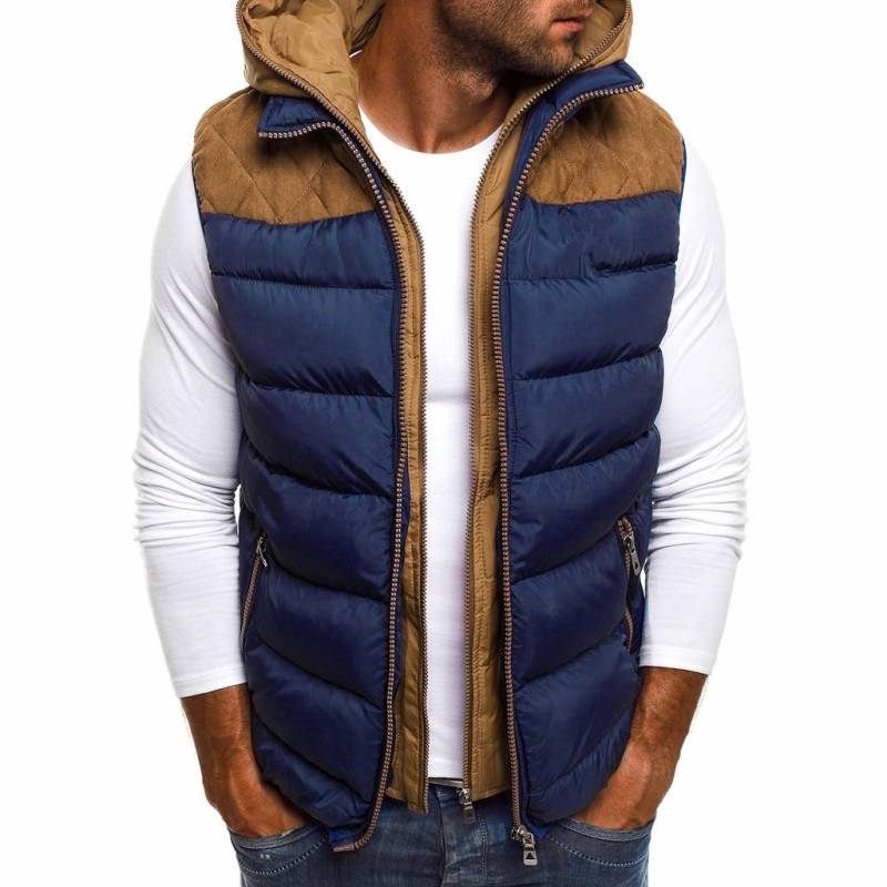Herren Hoodie Herbst Winter Reißverschluss Mode Farbe Weste Weste Top Mantel L von Joom DACH