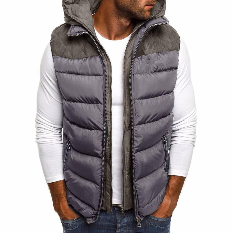 Herren Hoodie Herbst Winter Reißverschluss Mode Farbe Weste Weste Top Mantel XXXL graue von Joom DACH