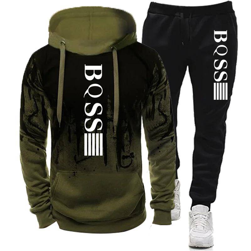 Herren Hoodies für Herren Kleidung Spritzer Farbe Sweatshirt Anzug Herren Trainingsanzug Hosen Sets Neu in Hoodies & Sweatshirts Sportanzug Set M von Joom DACH